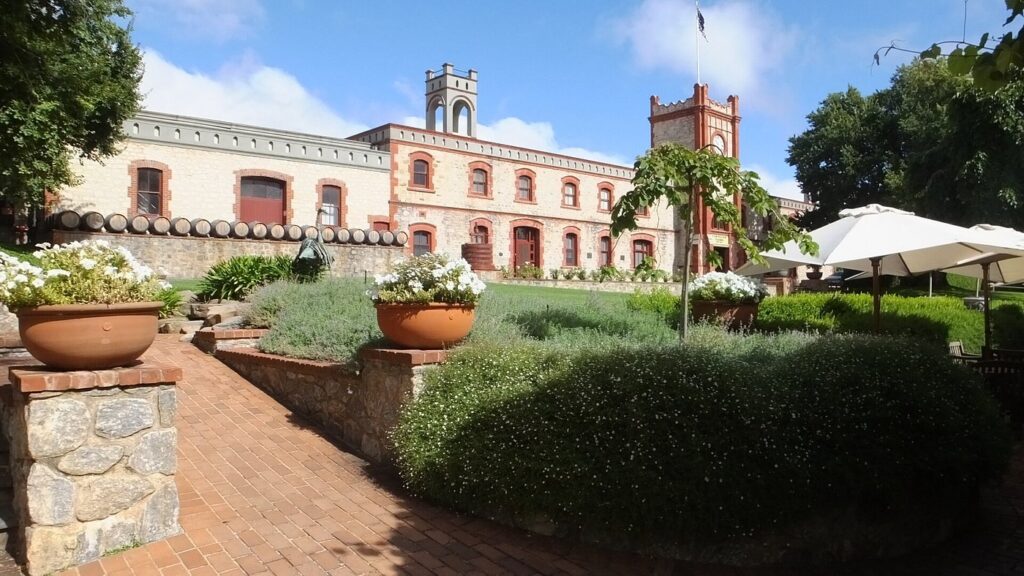 Winery Day Tours vineyard view | Adelaide Hills wine tasting tour | Barossa Valley wine and food experience | McLaren Vale coastal vineyard | Yarra Valley winery day trip | Mornington Peninsula vineyard lunch | Small group wine tasting tour | Luxury winery tour experience | Couples enjoying wine at vineyard | Corporate winery event tour